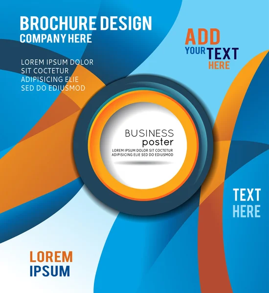 Diseño conceptual para folleto o folleto — Archivo Imágenes Vectoriales