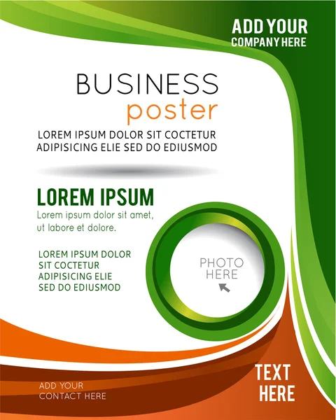 Modello di layout di business design professionale — Vettoriale Stock