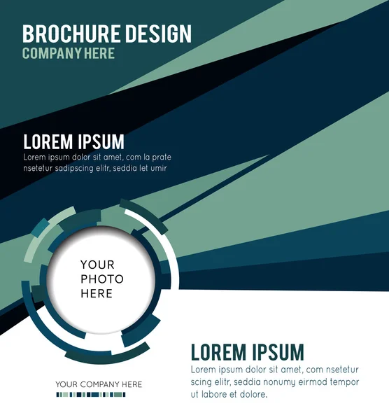 Modello di layout di business design colorato — Vettoriale Stock