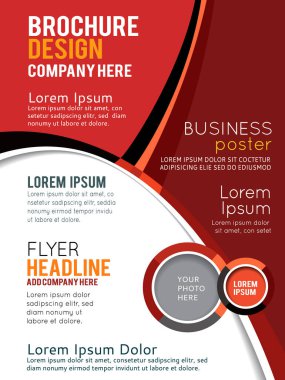 Broşür tasarım içeriği arka planı. Desen şablonu