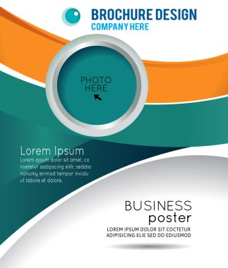 İş afişi, dergi kapağı, tasarım şablonu sunumu