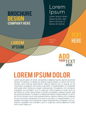 Vektör Broşür Modeli Şablonu - Broşür tasarımı veya broşür tasarımı