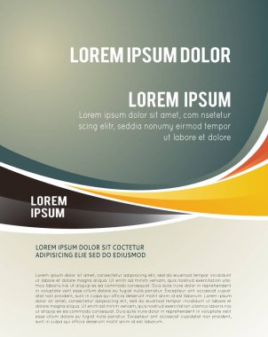 Vektör broşürü, broşür, dergi kapağı ve poster şablonu