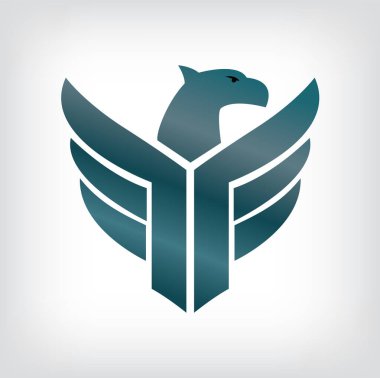 Kartal sembolü, amblem tasarımı, saldıran kartal çizimi.