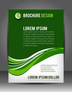 Soyut iş geçmişi. Broşür veya broşür için katman şablonu