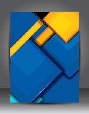 Soyut iş geçmişi. Katman şablonu. Broşür veya broşür