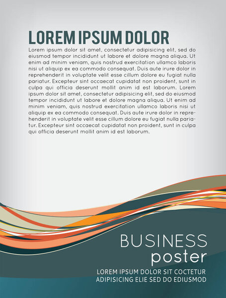 Шаблон листовки или брошюры, абстрактный красочный дизайн