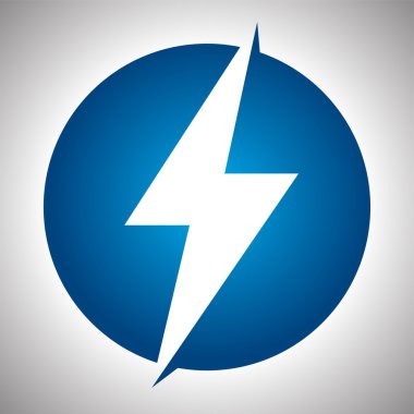 aydınlatma Şimşek işareti daire