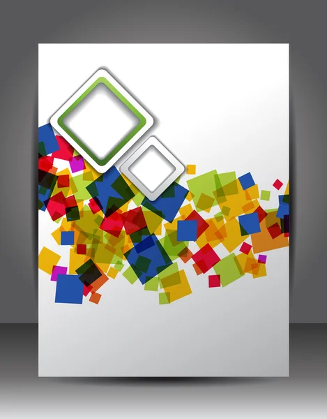 Entreprise fond d'entreprise avec cube — Image vectorielle