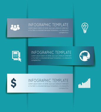 Soyut iş geçmişi. Broşür veya el ilanı şablonu.