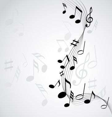 müzik Not arka planı