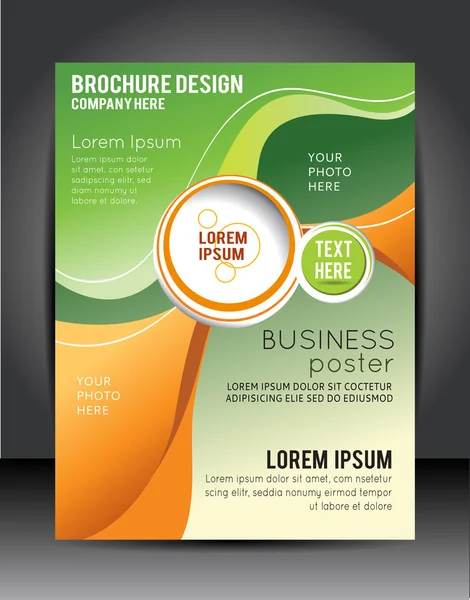 Presentation of business poster — Stock Vector