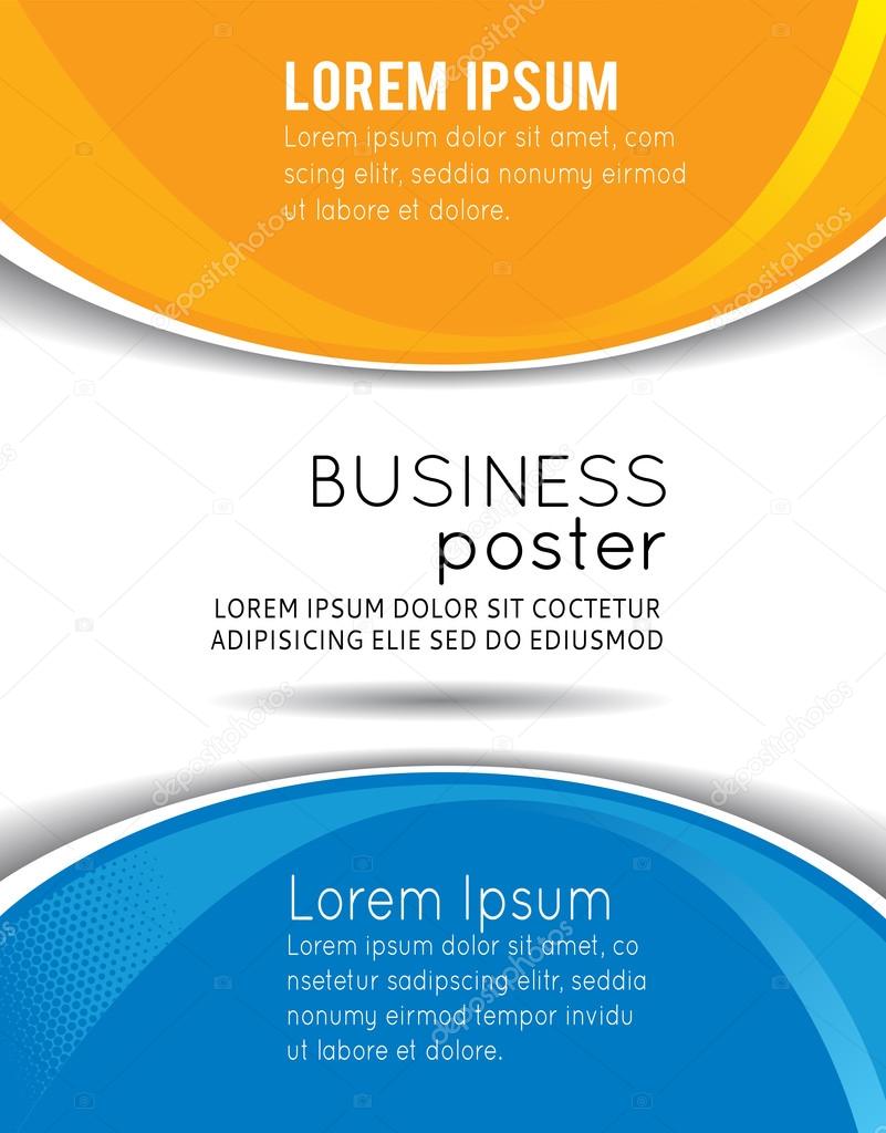Stylish presentation of business poster
