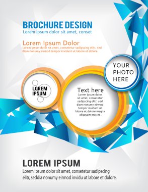 geometrik arka renkli üçgen ile