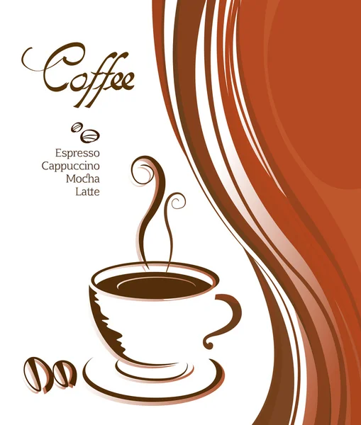 Etichetta caffè — Vettoriale Stock