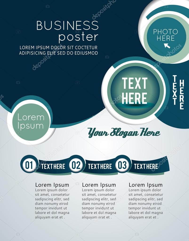 Stylish presentation of business poster, magazine cover, design 