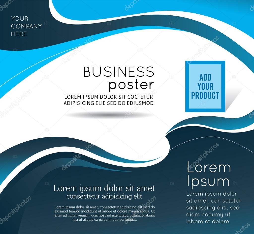 Stylish presentation of business poster, magazine cover, design 