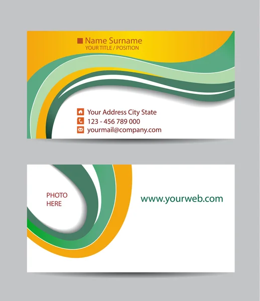 Vector abstract creative business cards — Stock Vector