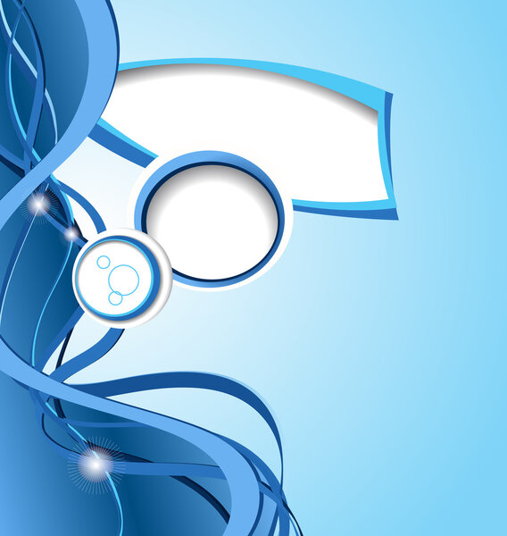 Абстрактный фон с волной
