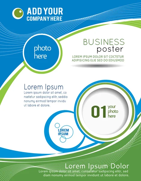 Business brochure template — Stock Vector