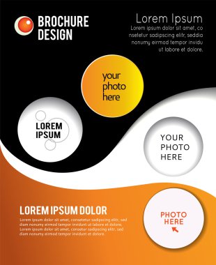 Soyut tasarım düzeni şablonu