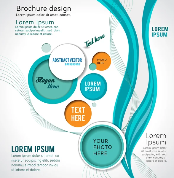 Kleurrijke lay-out met abstractie — Stockvector