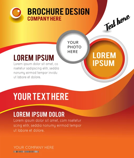 Brochure design contenu fond — Image vectorielle