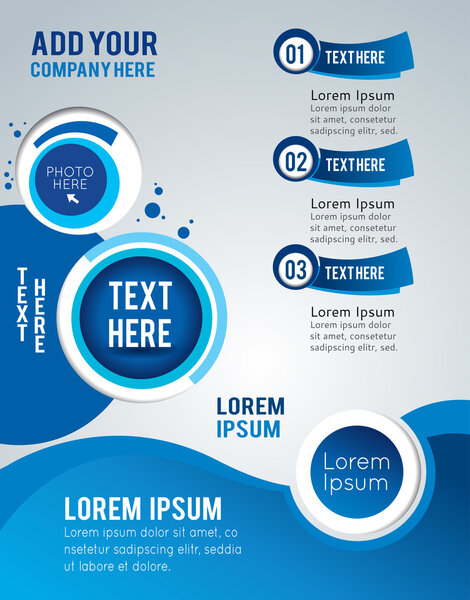 Стильная презентация бизнес-плаката
