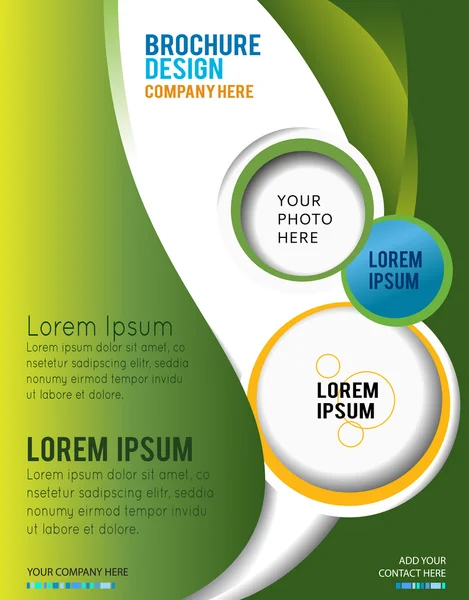 Modèle de mise en page de design abstrait — Image vectorielle