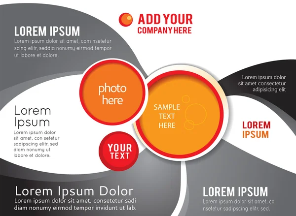 Diseño del folleto — Archivo Imágenes Vectoriales