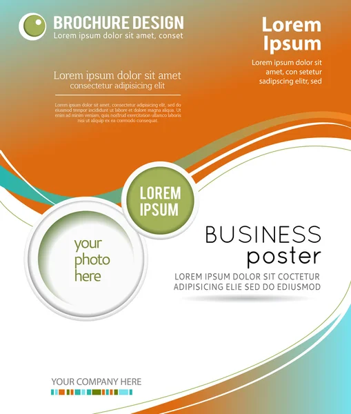 Presentation of business poster — Stock Vector