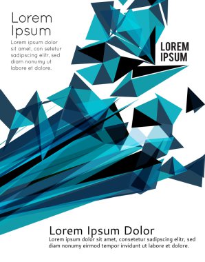 Fütüristik tasarım arka plan üçgen ile