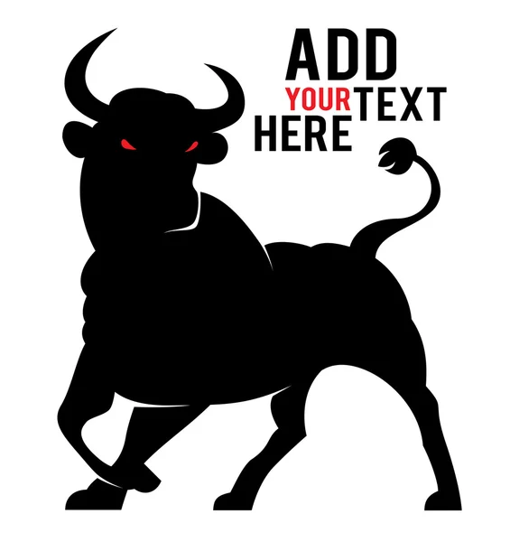 Bull symbol isolerade — Stock vektor