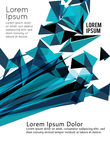 Футуристический дизайн фона с треугольником
