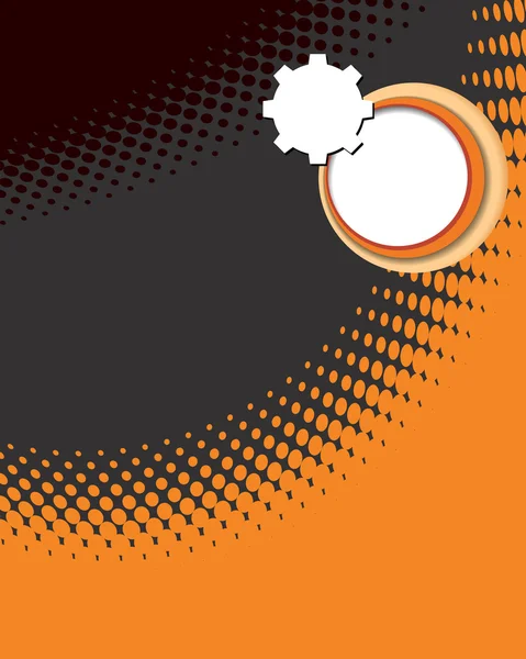 Abstraktní oranžové a černé pozadí — Stockový vektor