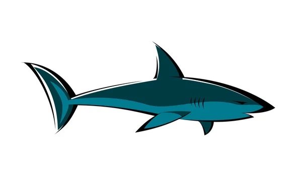 Symbole poisson isolé — Image vectorielle