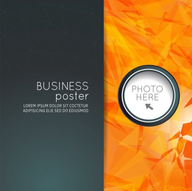 Fütüristik tasarım, arka plan üçgen ile