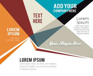 Fütüristik tasarım, arka plan üçgen ile.