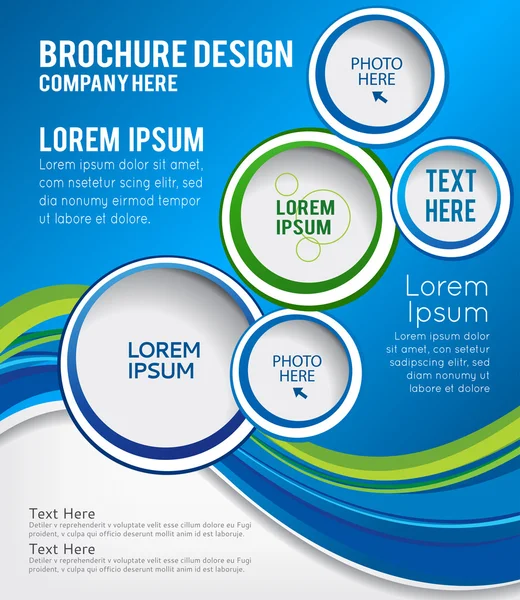 Vorlage für die Geschäftsbroschüre — Stockvektor