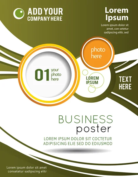 Plantilla de folleto empresarial — Vector de stock