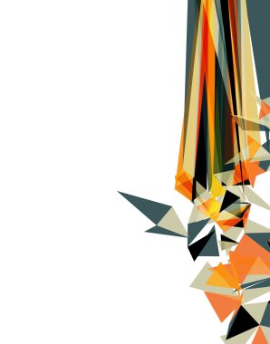 Fütüristik üçgenler arka plan