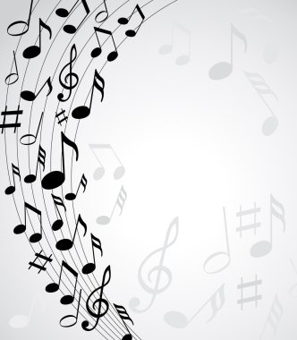 müzik Not arka planı