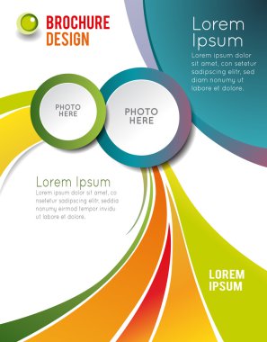 soyutlama ile resimli renkli düzen.