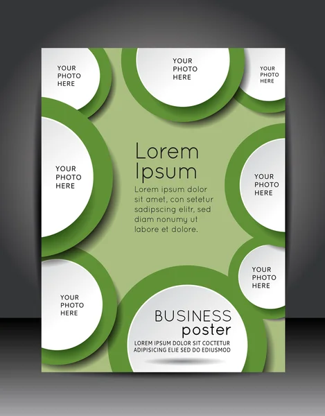 Business presentations, brochure template — Stock Vector