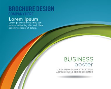 broşür veya el ilanı soyut şablonu