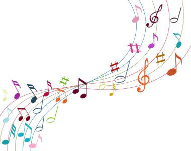 müzik Not arka planı