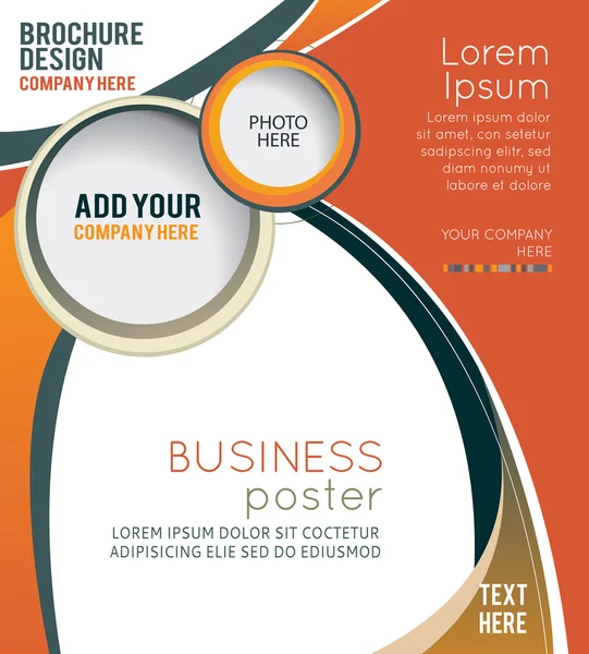 Brochure, poster, flyer template — Stock Vector