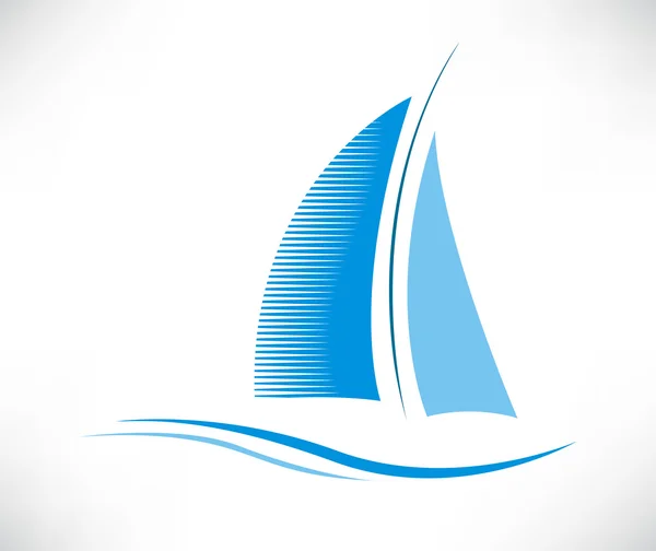 Yacht, boat icon — Stock Vector