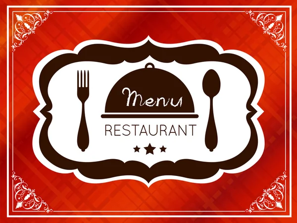 Menu resteaurant background. — Stock Vector