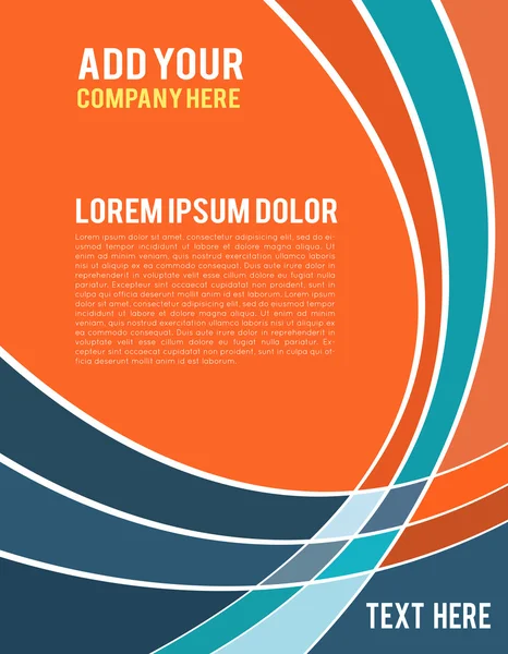 Brochure design, content background. — Stock Vector